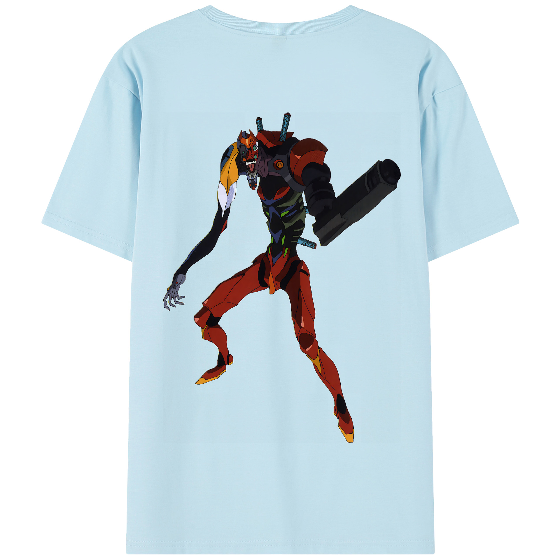 （画像用） EVA 新世紀エヴァンゲリオン 綿100％半袖Tシャツ（背面プリント）